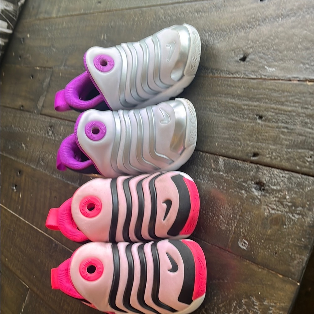 Nike Kids' Pink and Purple Slip-On Shoes - Picture 2 of 14